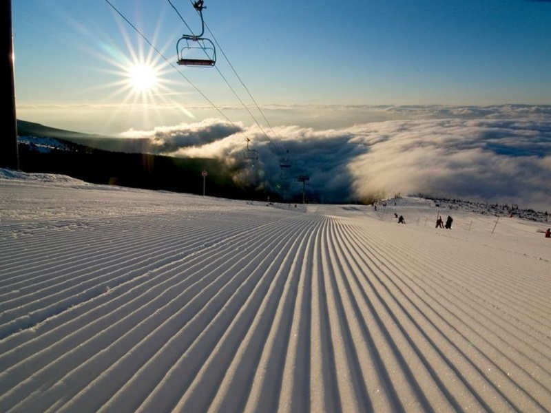 Skiing in the Tatras mountains, Slovakia