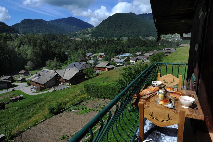 Mountain views from balcony