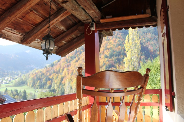 fall view from the balcony