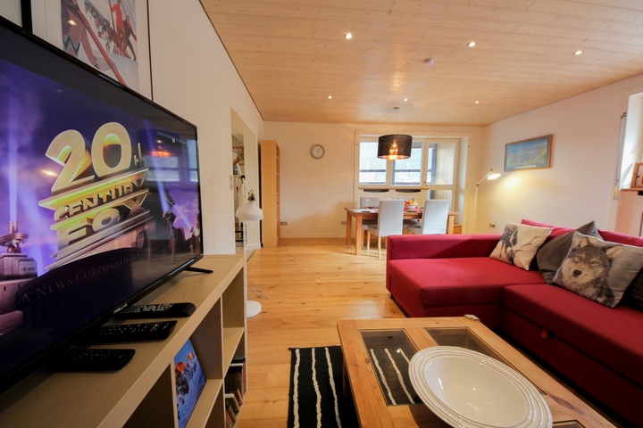 Television area in lounge