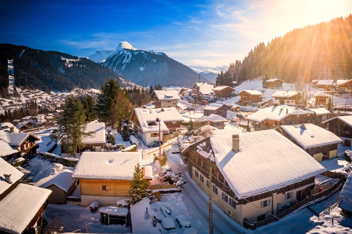 The chalet from above