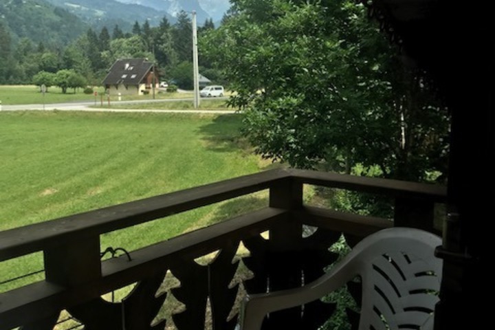 view from balcony downstairs