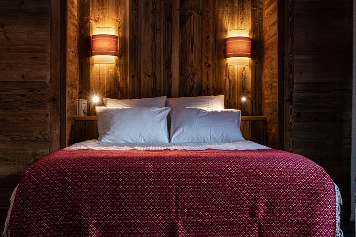 The master bedroom with en suite bathroom