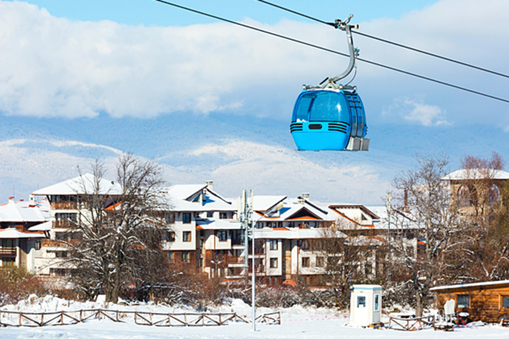 view across to apartment from the gondola