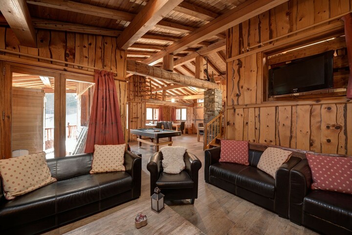 Comfortable lounge with open fire