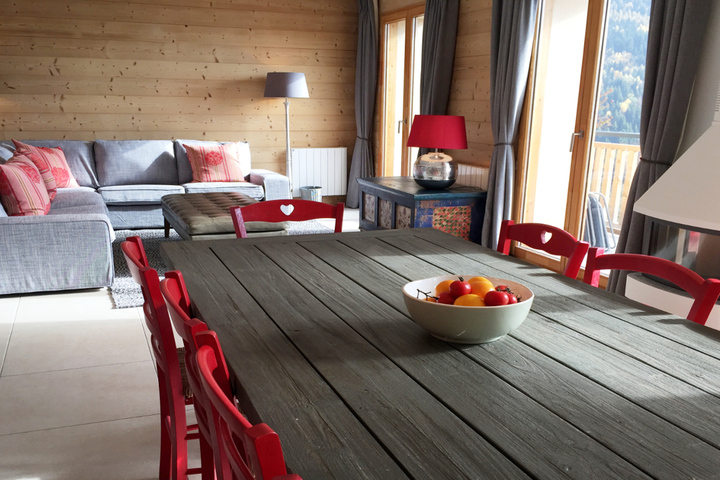 Vaujany Chalets, Main sitting room of Chalet Galbert