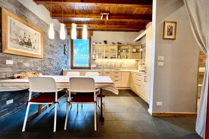 kitchen and dining area