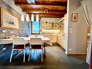 kitchen and dining area
